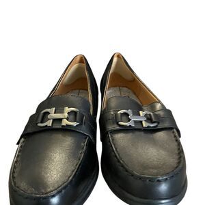 Dr. Comfort Women's Black Leather Loafers Mallory Slip-On Casual Shoes